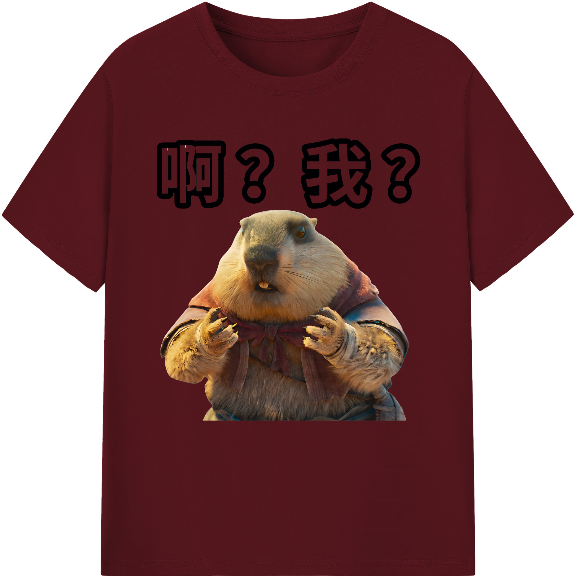 （画像用） Ne Zha 2 ナタ 魔童の大暴れ 綿100％半袖Tシャツ（フロントプリント）